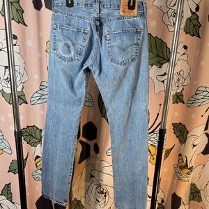 Levi's 501 Men's Light Blue Straight Jeans 31w by 34L